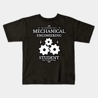 Mechanical Engineering Student - Black Version - Engineers Kids T-Shirt